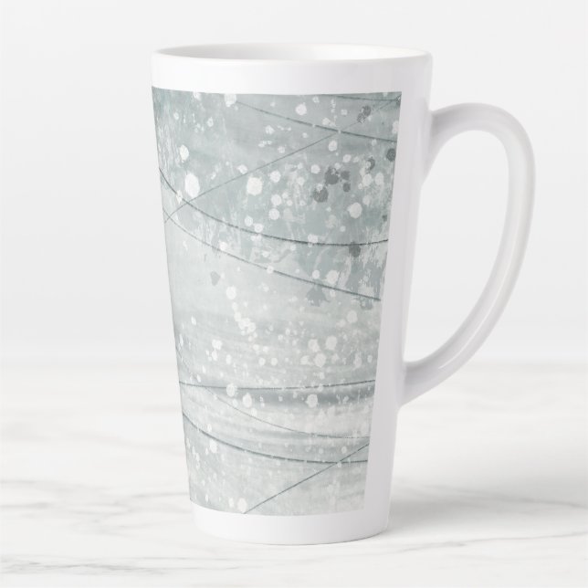 Tasse Latte Aquarelle grise (Droite)