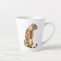 Aquarelle Tiger assis
