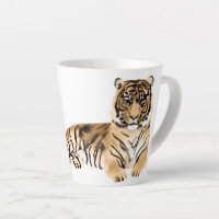 Aquarelle Tiger Repose
