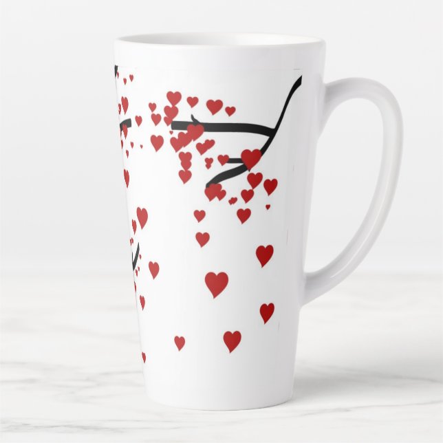 Tasse Latte Arbre cardiaque (Droite)