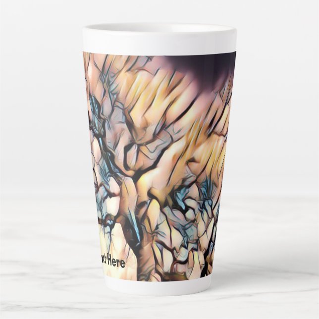 Tasse Latte Arbre de la tempête (Devant)
