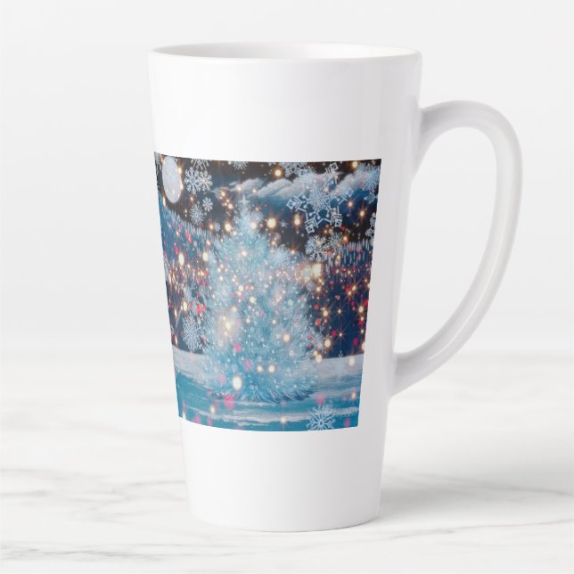 Tasse Latte Arbre de Noël Magique (Droite)