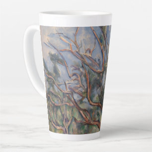 Tasse Latte Arbres et Route, Paysage Post-Impressionniste