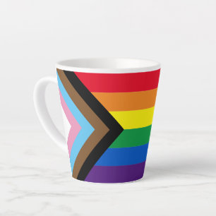 Tasse Latte Arc-en-ciel Lgbtq drapeau de la diversité gay