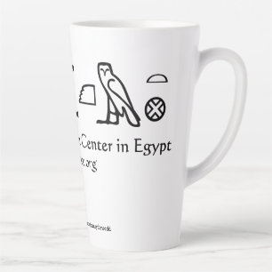 Tasse Latte ARCE American Research Center en Egypte Hiéroglyph