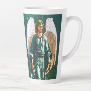 Tasse Latte Archange Saint Raphaël Ange Guérisseur Prière Vert