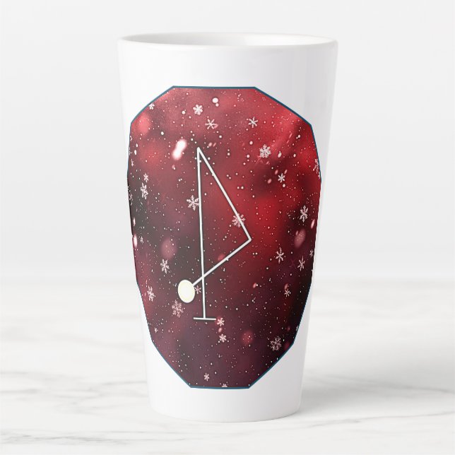 Tasse Latte Archangel Jophiel Sigil Art numérique (Devant)
