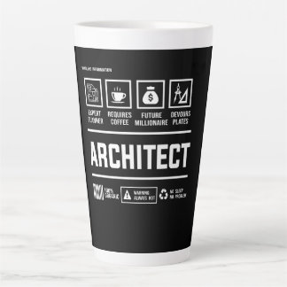 Tasse Latte Architecte Gestion des informations Architecture M