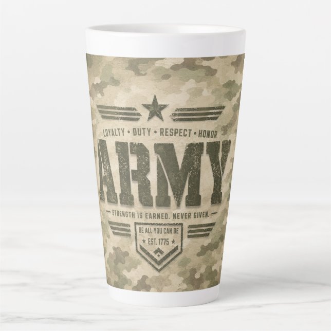 TASSE LATTE ARMÉE FORTE (Devant)