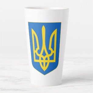 Tasse Latte Armoiries de l'Ukraine