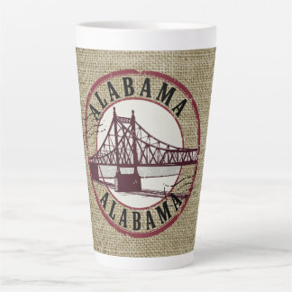 Tasse Latte Arrêt du pont Retro Alabama