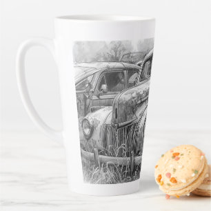 TASSE LATTE ART AUTOMOBILE