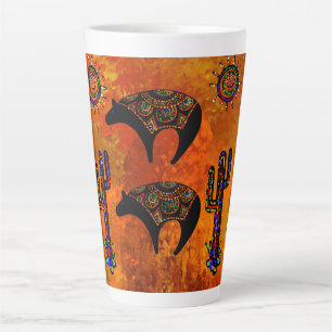 Tasse Latte Art de l'ours du sud-ouest