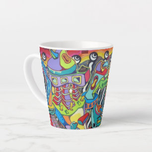 Tasse Latte Art de rue / Fresque