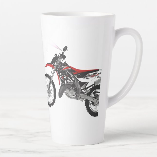 Tasse Latte Art de vélo de course (Droite)
