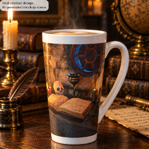 Tasse Latte Art d'étude à la bougie de l'académie sombre gothi