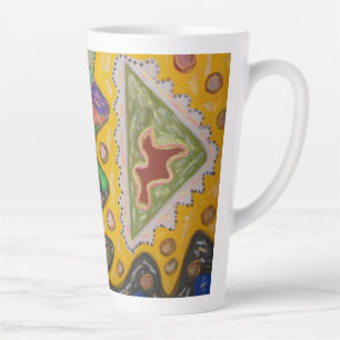 TASSE LATTE ART EN MOTIF DE PEINTURE À LA MAIN IMPRESSION