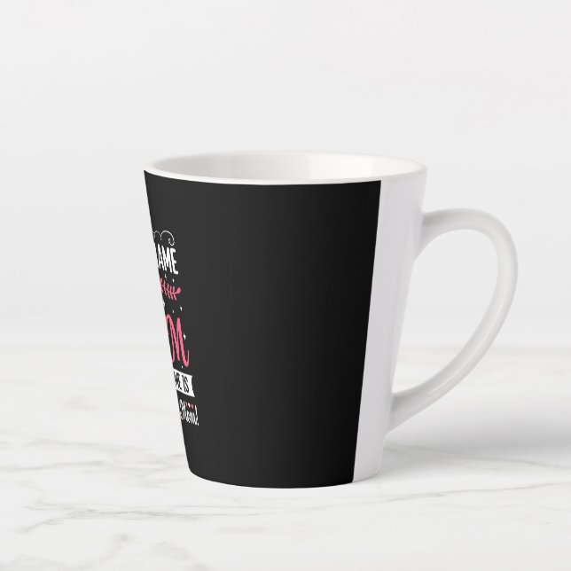 Tasse Latte Art Mère | Mon pseudo est Maman Anniversaire (Droite)