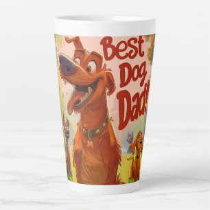 Tasse Latte Art numérique Best Dog Papa