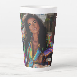 Tasse Latte Art numérique de la reine du café