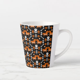 Tasse Latte Art populaire de cheval scandinave