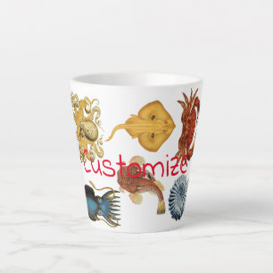 Tasse Latte Association d'apaces de mer uniques Thunder_Cove