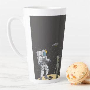 Tasse Latte Astronaute et alien