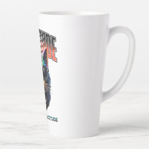Tasse Latte Attitude de Chat de Rue – Kitty Sarcastique Drôle