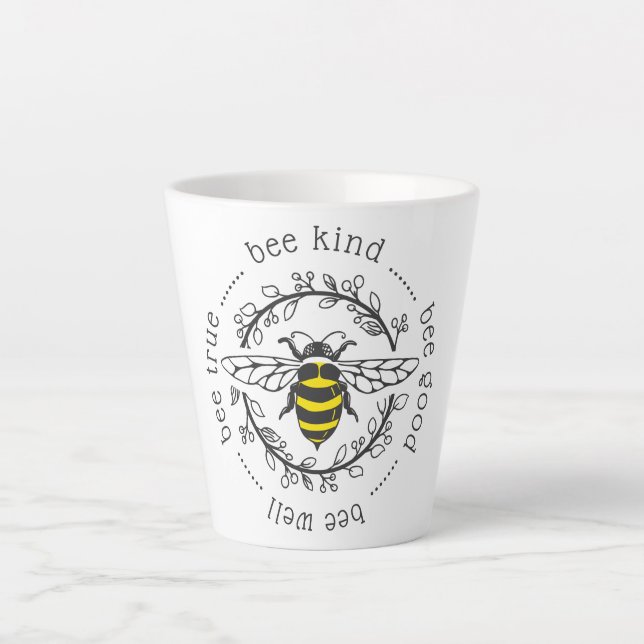 Tasse Latte Attitudes des abeilles (Devant)