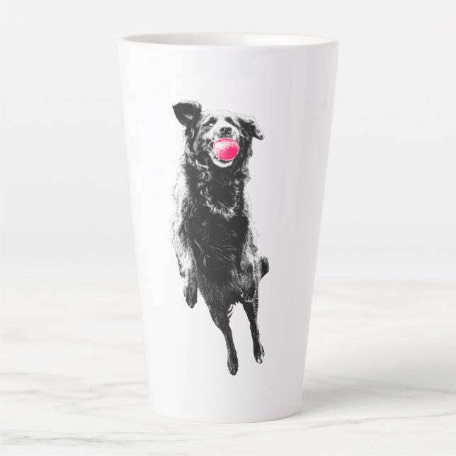 Tasse Latte Attrape cramoisi en vol (Devant)