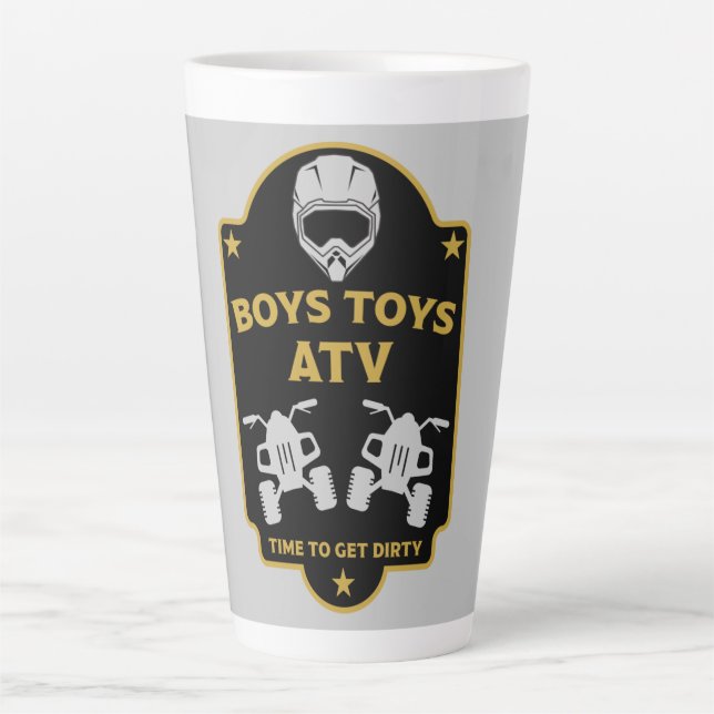 Tasse Latte Atv quad aventures (Devant)
