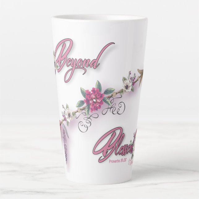 Tasse Latte Au-delà de la bienheureuse (Devant)