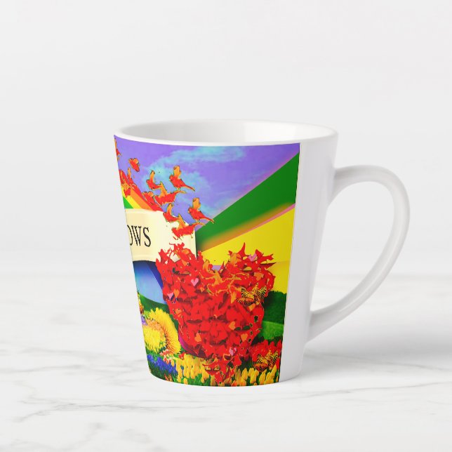 TASSE LATTE AU-DESSUS DE LA COUPE DE PLUIE (Droite)