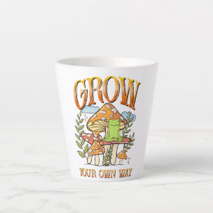 Tasse Latte "Augmentez Votre Propre Voie" Méditer la grenoui