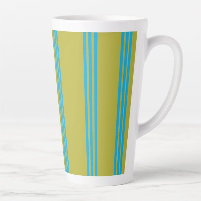 Tasse Latte Aura Olive Bleu (Droite)