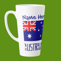 Australie Drapeau bleu Personnalisé Grand