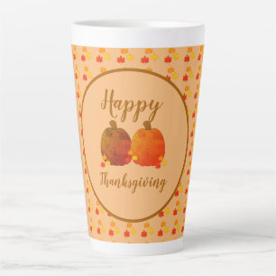 Tasse Latte Automne/Automne/Citrouille