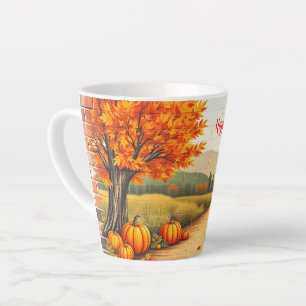 Tasse Latte Automne Beau Bon thanksgiving moderne