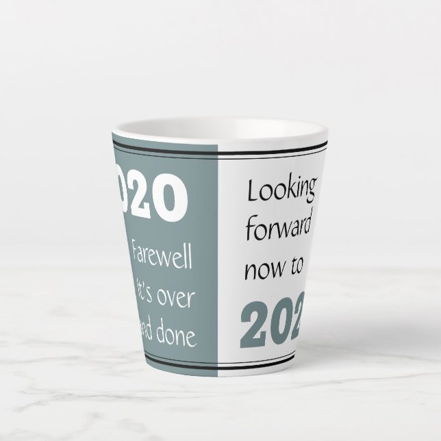 Tasse Latte AVENIR 2020 | Perspectives 2021 | Nouvel An (Devant)