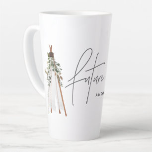 Tasse Latte Avenir bohémien mme teepee botanique contemporaine