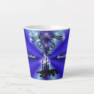 Tasse Latte Avent, Artdeco de Noël sur Blue Green Rainbow