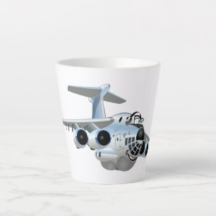 Tasse Latte Avion de dessin