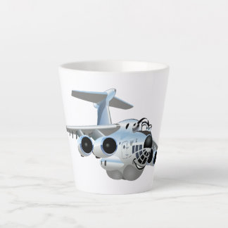 Tasse Latte Avion de dessin