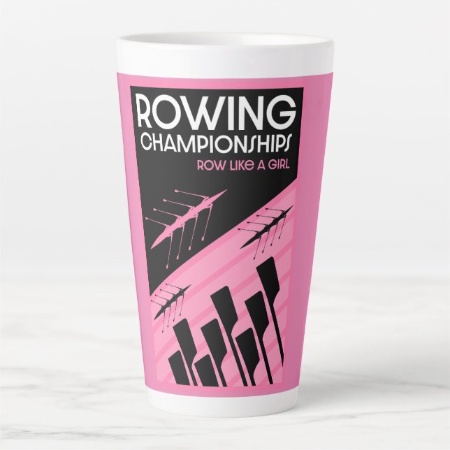Tasse Latte Aviron international féminin (Devant)