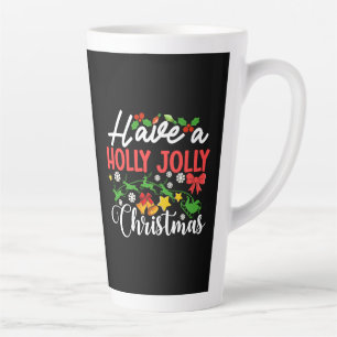 Tasse Latte Avoir Un Noël Holly Jolly-86096