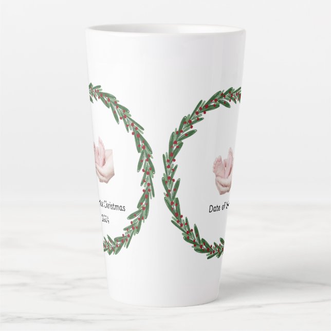 Tasse Latte Babies (Kelly’s) 1er Noël personnalisable (Devant)