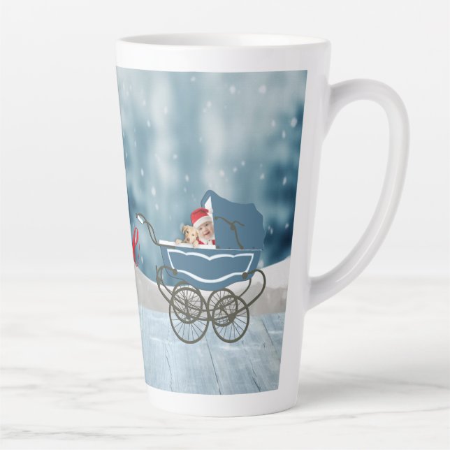 Tasse Latte Baby shower hiver (Droite)