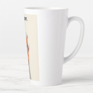 Tasse Latte Back Off Goose – Funny Confrontational Animal Desi