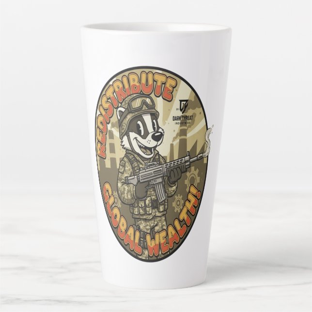 Tasse Latte Badger Richesse Mondiale (Devant)