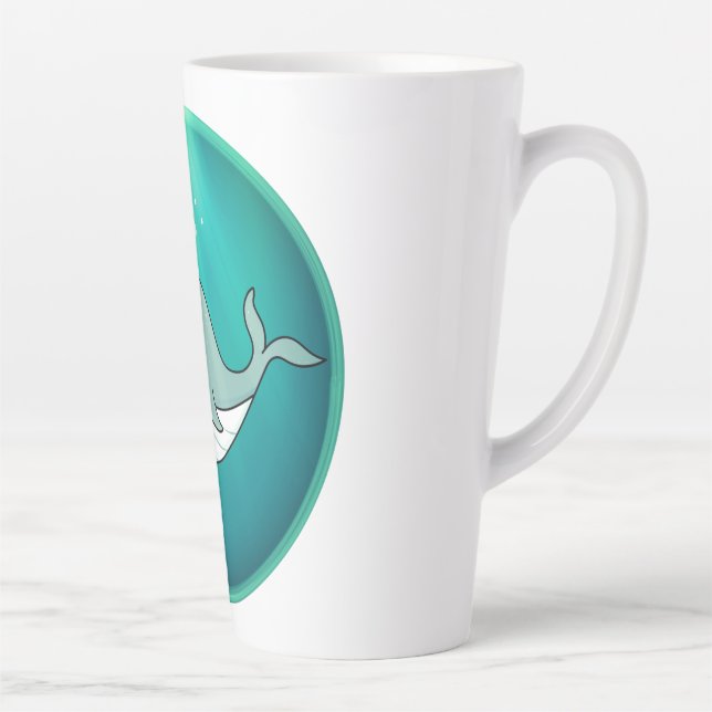 Tasse Latte Baleine, cachalot, sous l'eau (Droite)